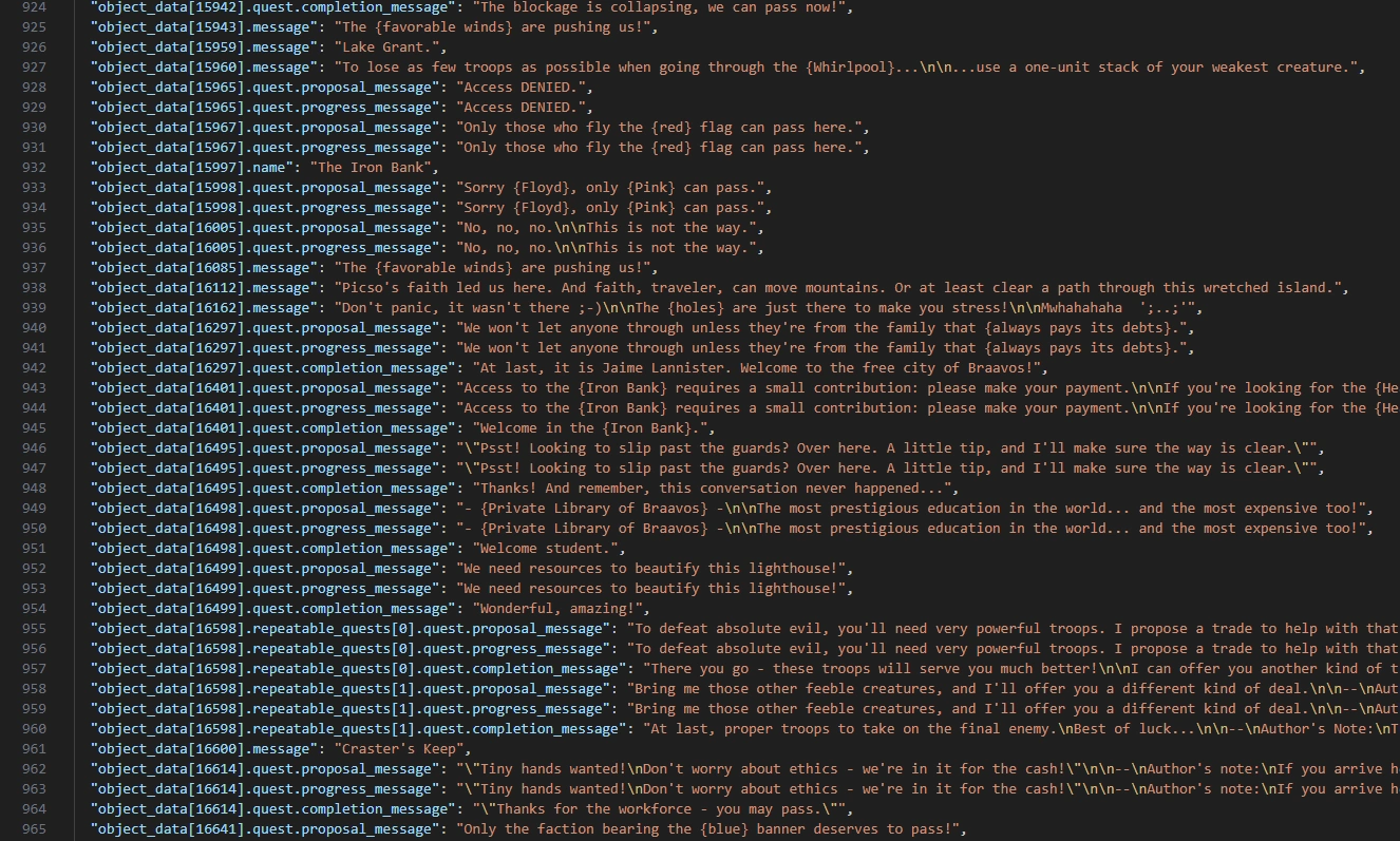 Пример JSON карты с системой событий HotA — вложенные квесты и служебные метки сохранены