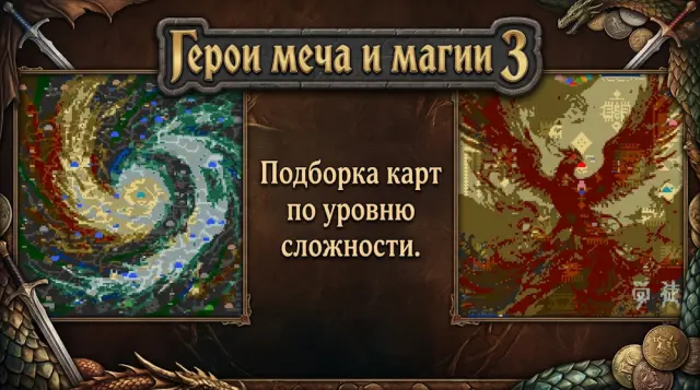Najlepsze mapy dla Heroes 3-Wybór według poziomu trudności
