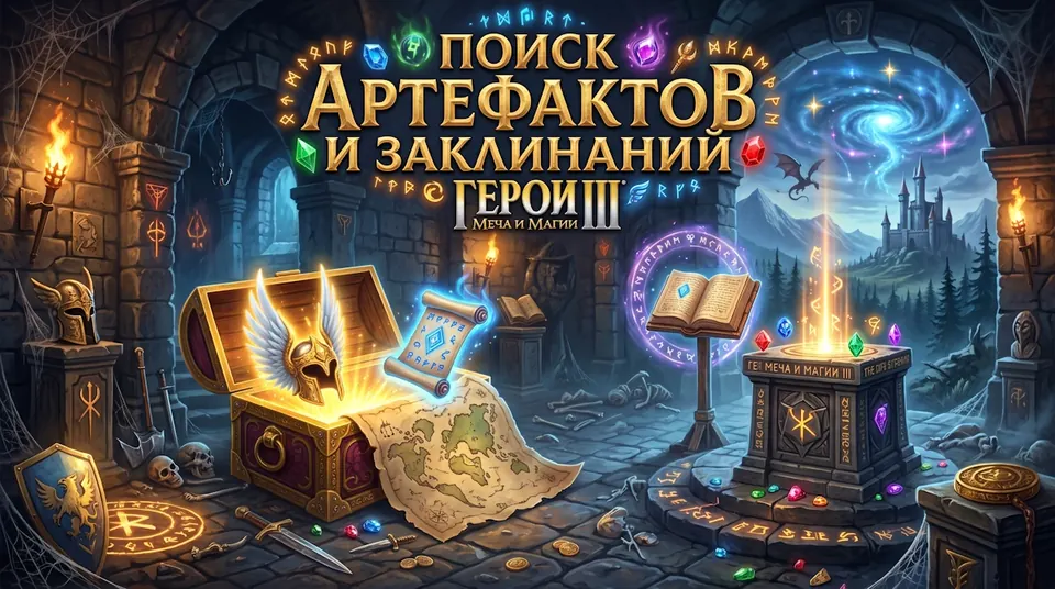 Поиск артефактов и заклинаний